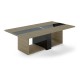 Jednací stůl Trevix 260 x 140 cm - Dub pískový / černá