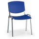 Konferenční židle Design - chromované nohy - Modrá