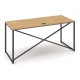 Stůl ProX 158 x 67 cm, s krytkou - Dub hamilton / grafit