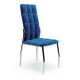 Jídelní židle Darwin  - Modrá / stříbrná