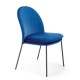 Jídelní židle Ulric - Modrá / černá 