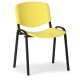 Plastová židle ISO - černé nohy - Žlutá