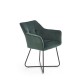 Jídelní židle Faustina - Zelená / černá