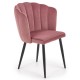 Jídelní židle Bernita - Růžová / černá