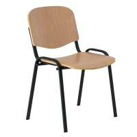 Dřevěná konferenční židle ISO - černé nohy