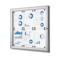 Interiérová uzamykatelná informační vitrína 6 x A4