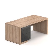 Stůl Lineart 180 x 85 cm + levý kontejner