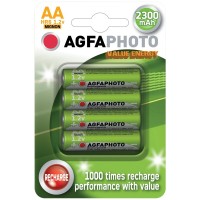 Nabíjecí NiMH baterie AgfaPhoto AA, 2300 mAh, 1,2 V, blistr 4 ks