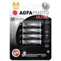 Ultra alkalická baterie AgfaPhoto LR06/AA, 1,5 V, blistr 4 ks