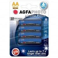 Power alkalická baterie AgfaPhoto LR06/AA, 1,5 V, blistr 4 ks