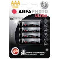 Ultra alkalická baterie AgfaPhoto LR03/AAA, 1,5 V, blistr 4 ks