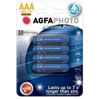 Power alkalická baterie AgfaPhoto LR03/AAA, 1,5 V, blistr 4 ks