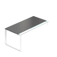 Stůl Creator 180 x 90 cm, bílá podnož, 1 noha