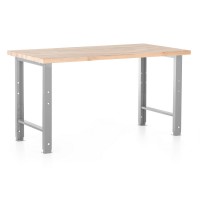 Výškově nastavitelný dílenský stůl 150 x 80 cm