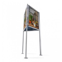 Třístranný stojan s klaprámy, 70 x 100 cm