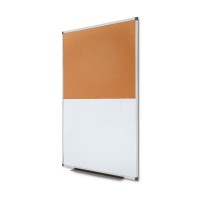 Combi Board hliníkový whiteboard / korek 90 × 120 cm