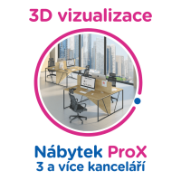 3D vizualizace ProX: 3 a více kanceláří