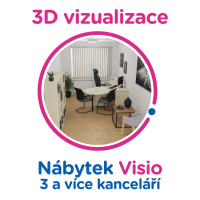 3D vizualizace Visio: 3 a více kanceláří