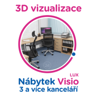 3D vizualizace Visio LUX: 3 a více kanceláří