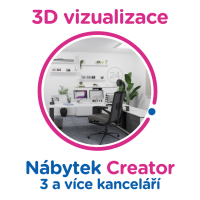3D vizualizace Creator: 3 a více kanceláří