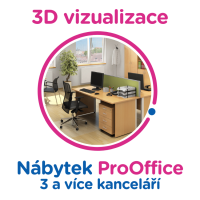 3D vizualizace ProOffice: 3 a více kanceláří