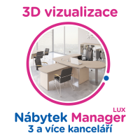 3D vizualizace Manager LUX: 3 a více kanceláří
