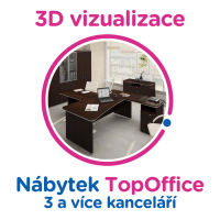 3D vizualizace TopOffice: 3 a více kanceláří