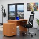 Sestava kancelářského nábytku Visio 1, 120 cm - Třešeň