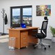 Sestava kancelářského nábytku Visio 1, 140 cm - Třešeň