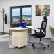 Sestava kancelářského nábytku Visio 1, 140 cm - Javor