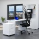 Sestava kancelářského nábytku Visio 2, 120 cm - Bílá