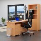 Sestava kancelářského nábytku Visio 2, 140 cm - Buk