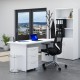 Sestava kancelářského nábytku Visio 2, 160 cm - Bílá