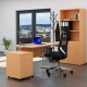 Sestava kancelářského nábytku Visio 2, 120 cm - Buk