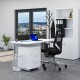 Sestava kancelářského nábytku Visio 2, 140 cm - Bílá