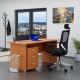 Sestava kancelářského nábytku Visio 1, 160 cm - Třešeň