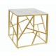 Konferenční stolek Escada II - čtverec - Mramor / zlatá