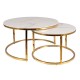 Konferenční stolek Portafino - Mramor / zlatá