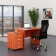 Sestava kancelářského nábytku SimpleOffice 1, 100 cm - Třešeň