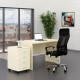 Sestava kancelářského nábytku SimpleOffice 1, 120 cm - Bříza