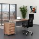 Sestava kancelářského nábytku SimpleOffice 1, 120 cm - Ořech vlašský / šedá