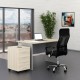 Sestava kancelářského nábytku SimpleOffice 1, 120 cm - Dub světlý / šedá