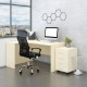 Sestava kancelářského nábytku SimpleOffice 2, 140 cm, levá - Bříza