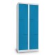 Kovová šatní skříňka Z, 80 x 50 x 180 cm, cylindrický zámek - Modrá - RAL 5012