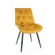 Jídelní židle Cherry II Velvet - Žlutá