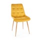 Jídelní židle Chic D Velvet - Žlutá