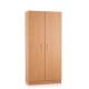 Dřevěná šatní skříň Visio, 90 x 45 x 185 cm, cylindrický zámek - Buk