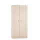 Dřevěná šatní skříň Visio, 90 x 45 x 185 cm, cylindrický zámek - Javor