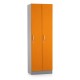 Dřevěná šatní skříňka Visio LUX - 2 oddíly, 60 x 42 x 190 cm - Oranžová