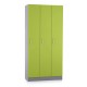 Dřevěná šatní skříňka Visio LUX - 3 oddíly, 90 x 42 x 190 cm - Zelená